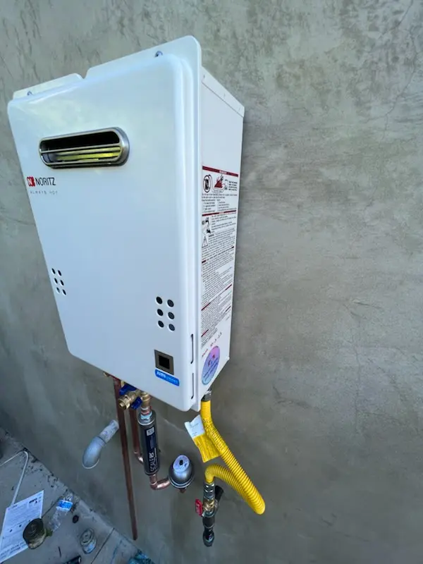 Tankless water heater installation for The Colony homes